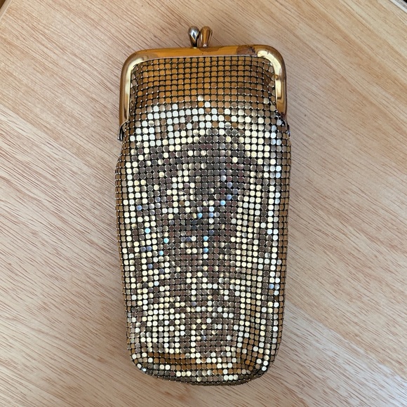 Handbags - Vintage Gold Sequin Clutch or Cigarette Case
